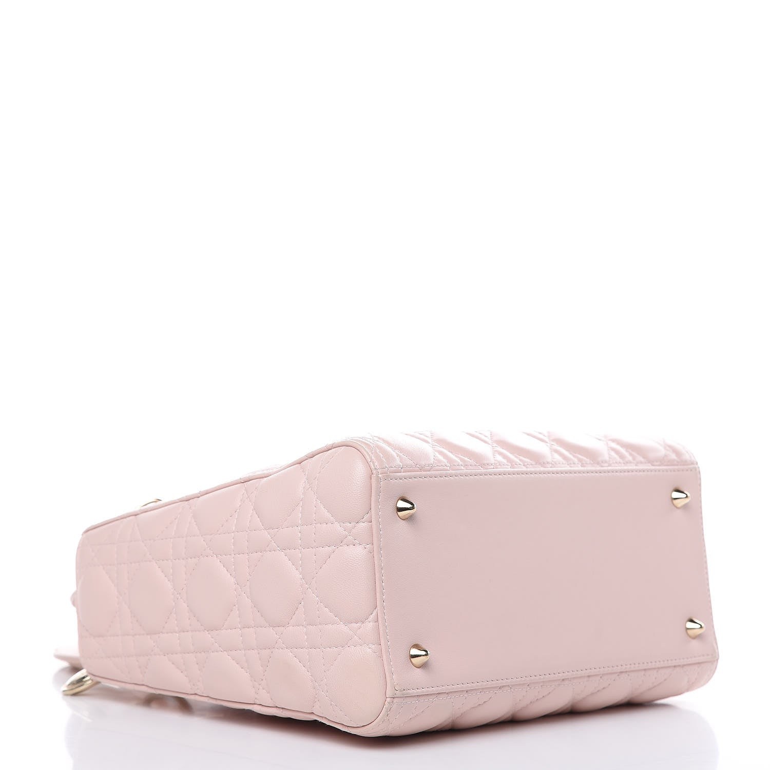 Christian Dior Lambskin Cannage Medium Lady Dior Light Pink 4 of 13