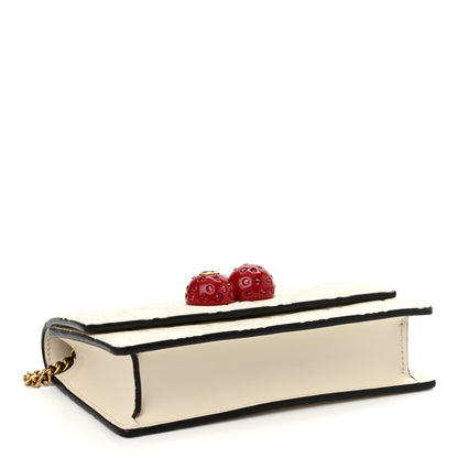 Gucci Guccissima Mini Cherry Chain Bag White 4 of 10