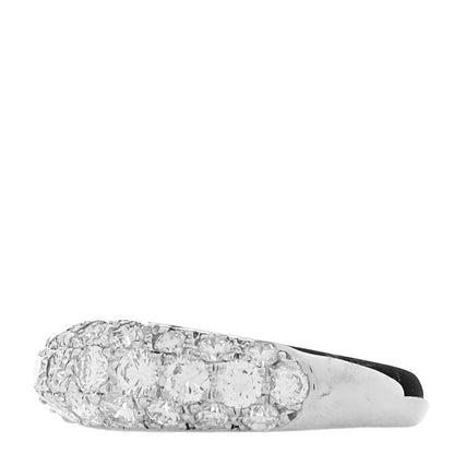 Parker & West by FASHIONPHILE Platinum Diamond 1.18ctw Three Row Dome Band Ring  52 6 3 of 10