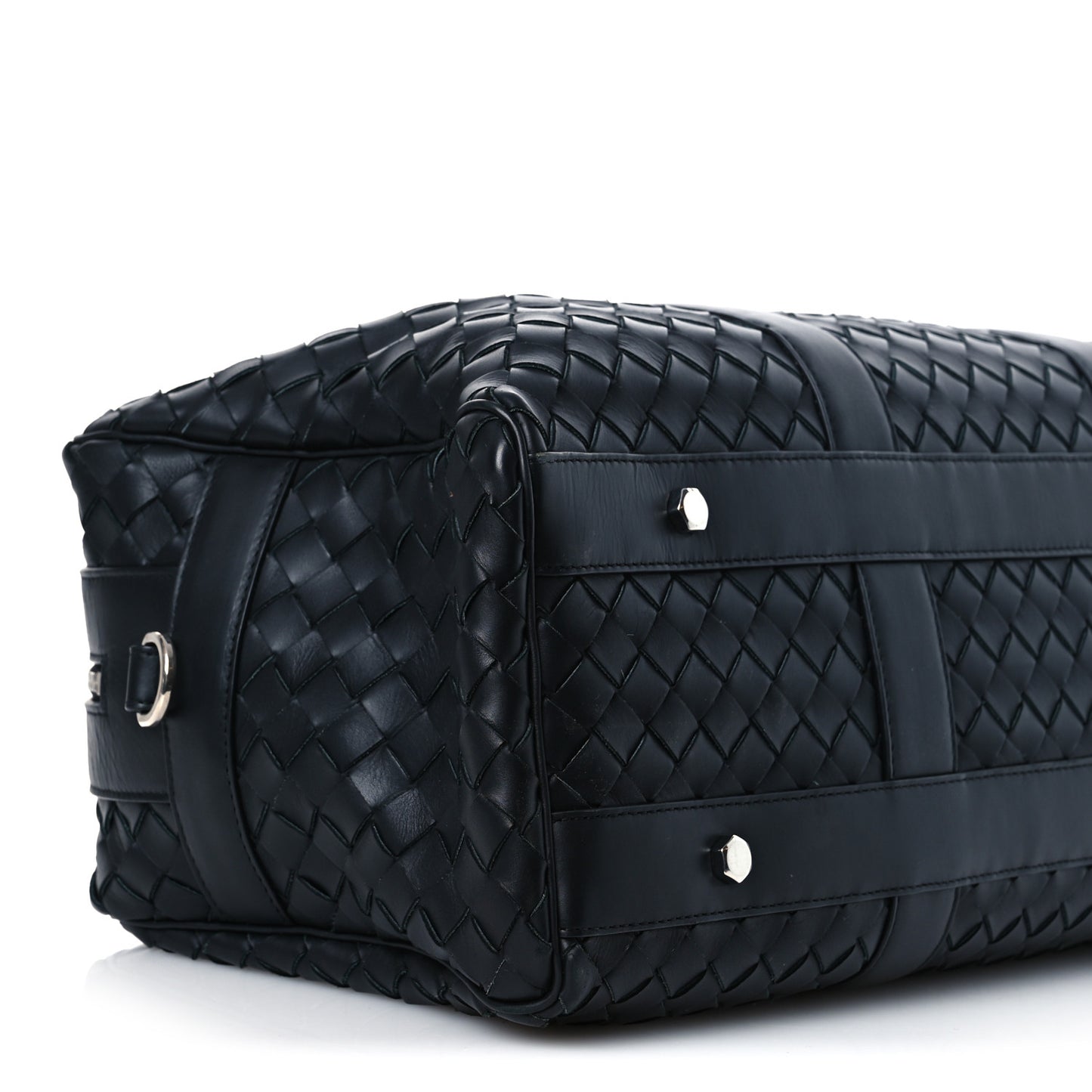Calfskin Intrecciato Hydrology Gym Bag Black