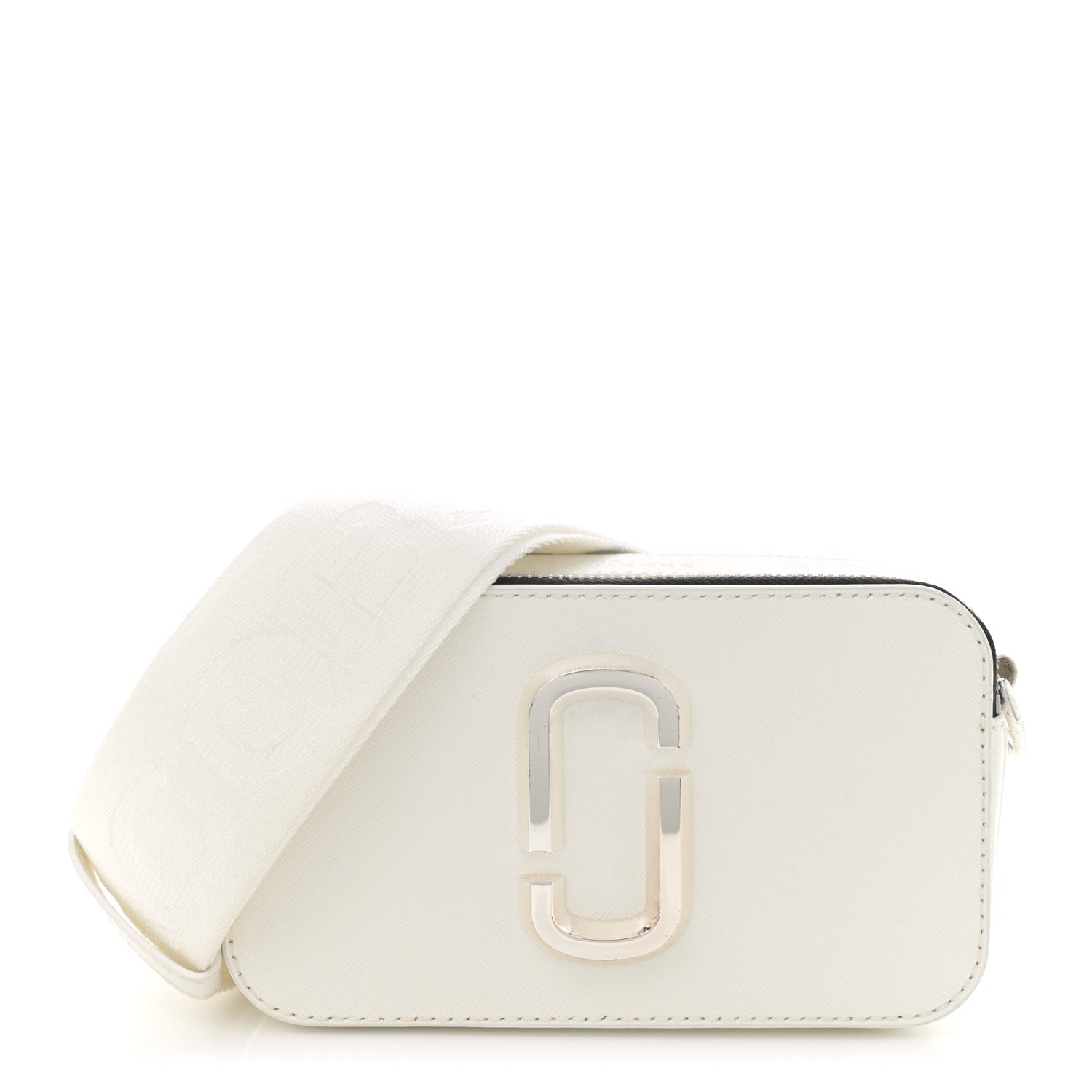 Marc Jacobs Saffiano Small Snapshot Camera Bag White 1 of 10
