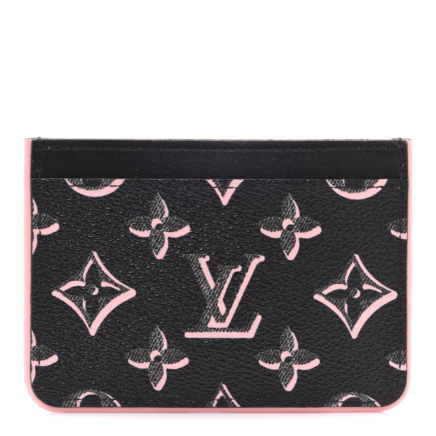 Monogram LV Side-Up Card Holder Black