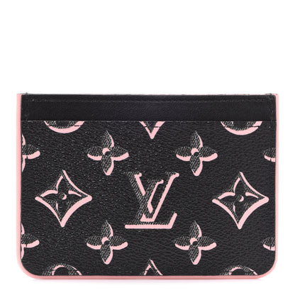 Louis Vuitton Monogram LV Side-Up Card Holder Black 1 of 7