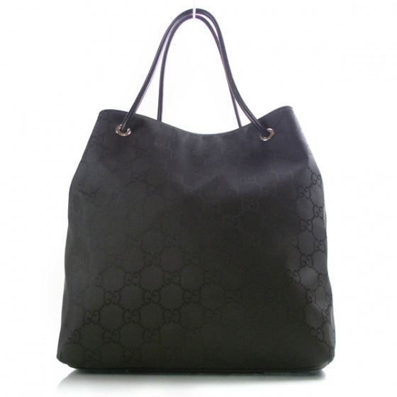 Gucci Nylon Monogram Tote Black 1 of 9