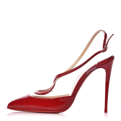 Christian Louboutin Patent PVC Cupidetta 100 Pumps 38 Loubi Transparent 1 of 8