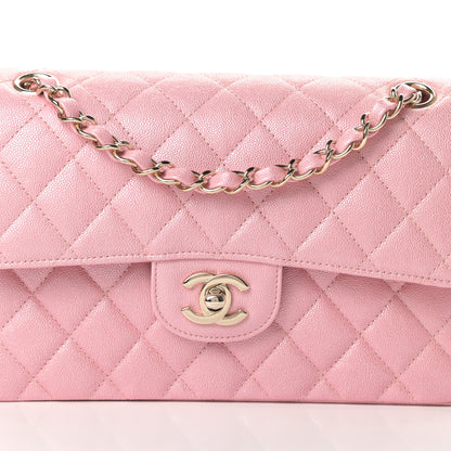 Chanel Iridescent Caviar Quilted Small Double Flap Pink 8 of 11