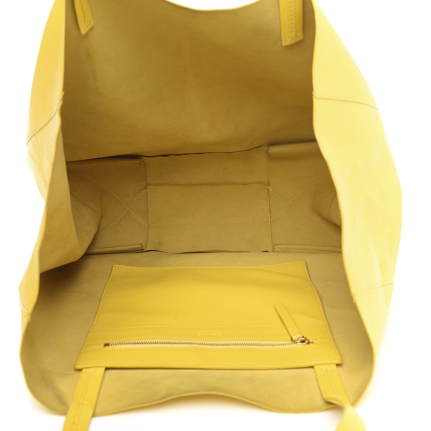 Lambskin Horizontal Cabas Sun Yellow