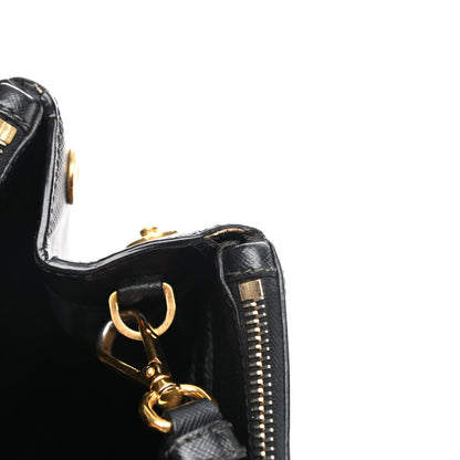 Prada Saffiano Medium Galleria Double Zip Tote Black 14 of 15