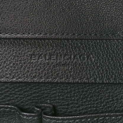 Balenciaga Grained Calfskin Silver Metallic Edge Hardware Papier A4 Tote Black 7 of 12