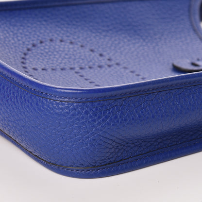 Hermes Taurillon Clemence Evelyne TPM Bleu Electrique 6 of 11