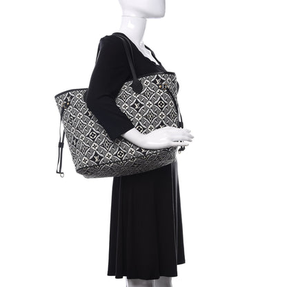 Louis Vuitton Jacquard Since 1854 Neverfull MM Grey 2 of 11