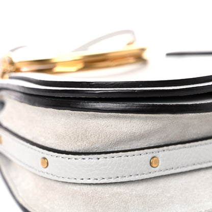 Chloe Calfskin Suede Small Nile Bracelet Bag Airy Grey 8 of 20