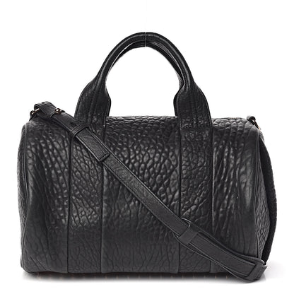 Alexander Wang Pebbled Lambskin Rocco Black Rose Gold Hardware 1 of 9
