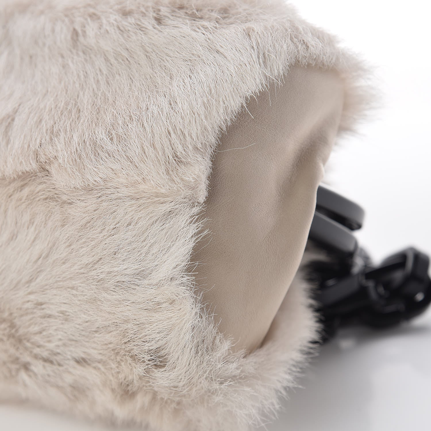 Chanel Rabbit Fur N°5 Frame Bag Beige 10 of 11