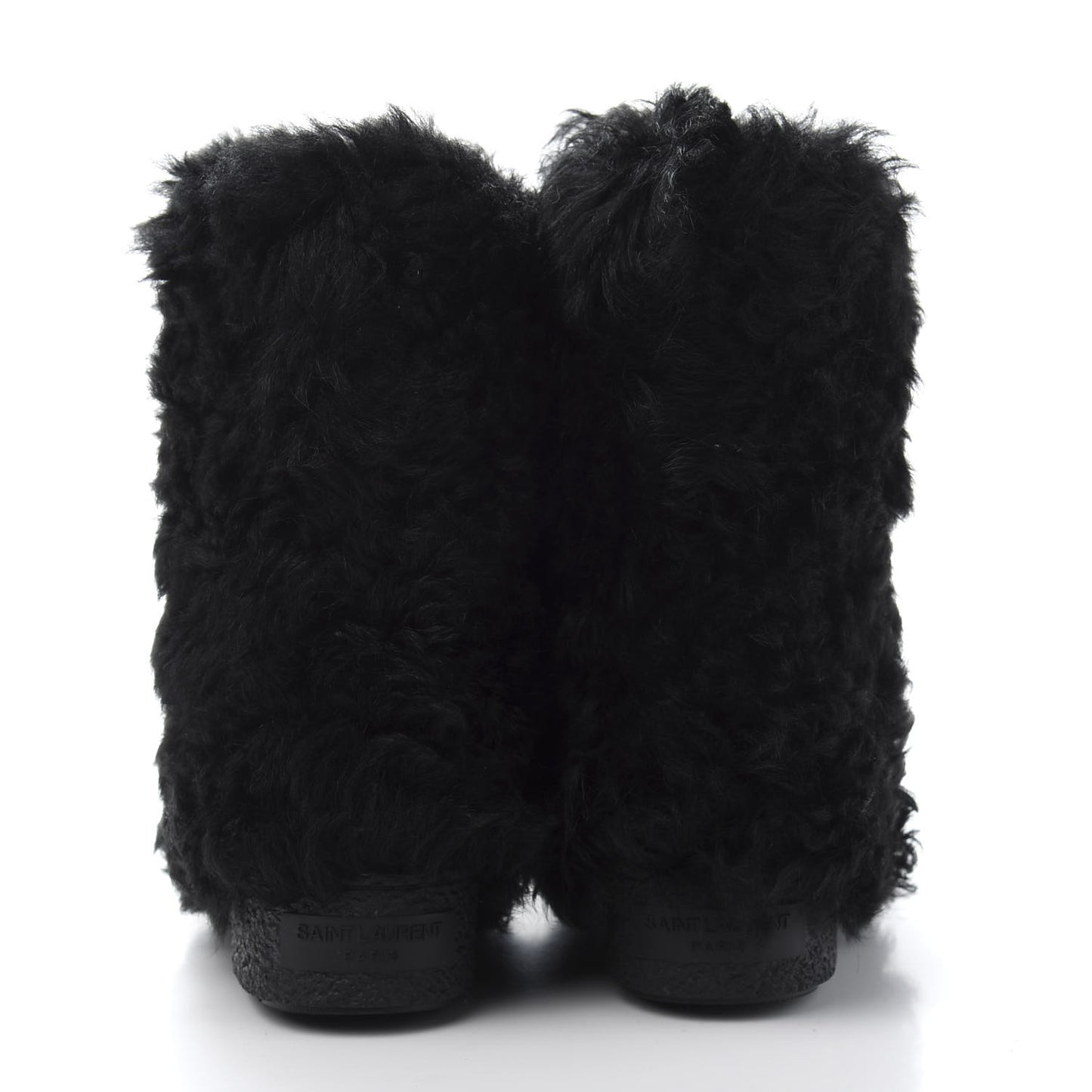 Shearling Lamb Boots 42 Black