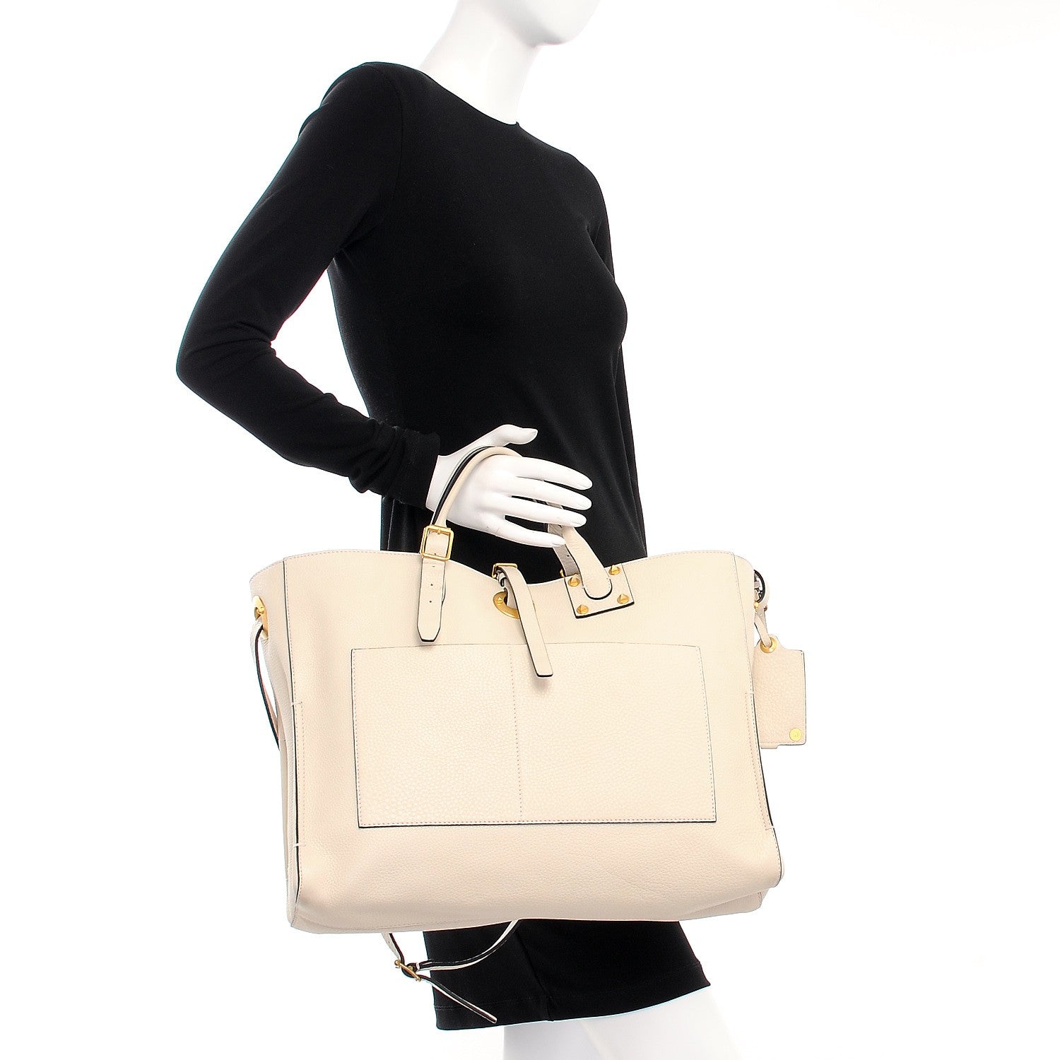 Valentino Garavani Vitello Eye On You Tote Ivory 3 of 10