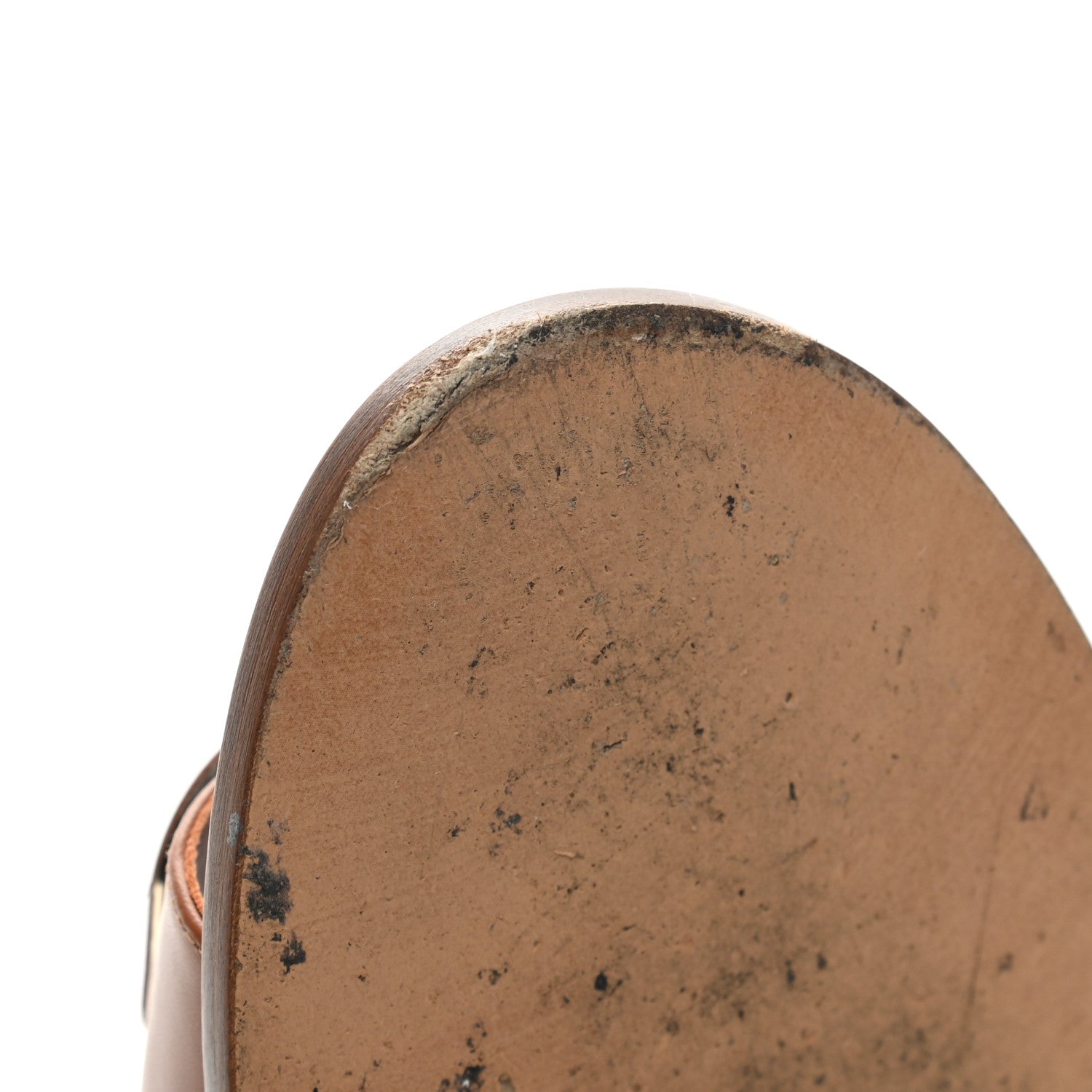 Valentino Garavani Calfskin Vlogo Flat Slide Sandals 36.5 Saddle Brown 10 of 10