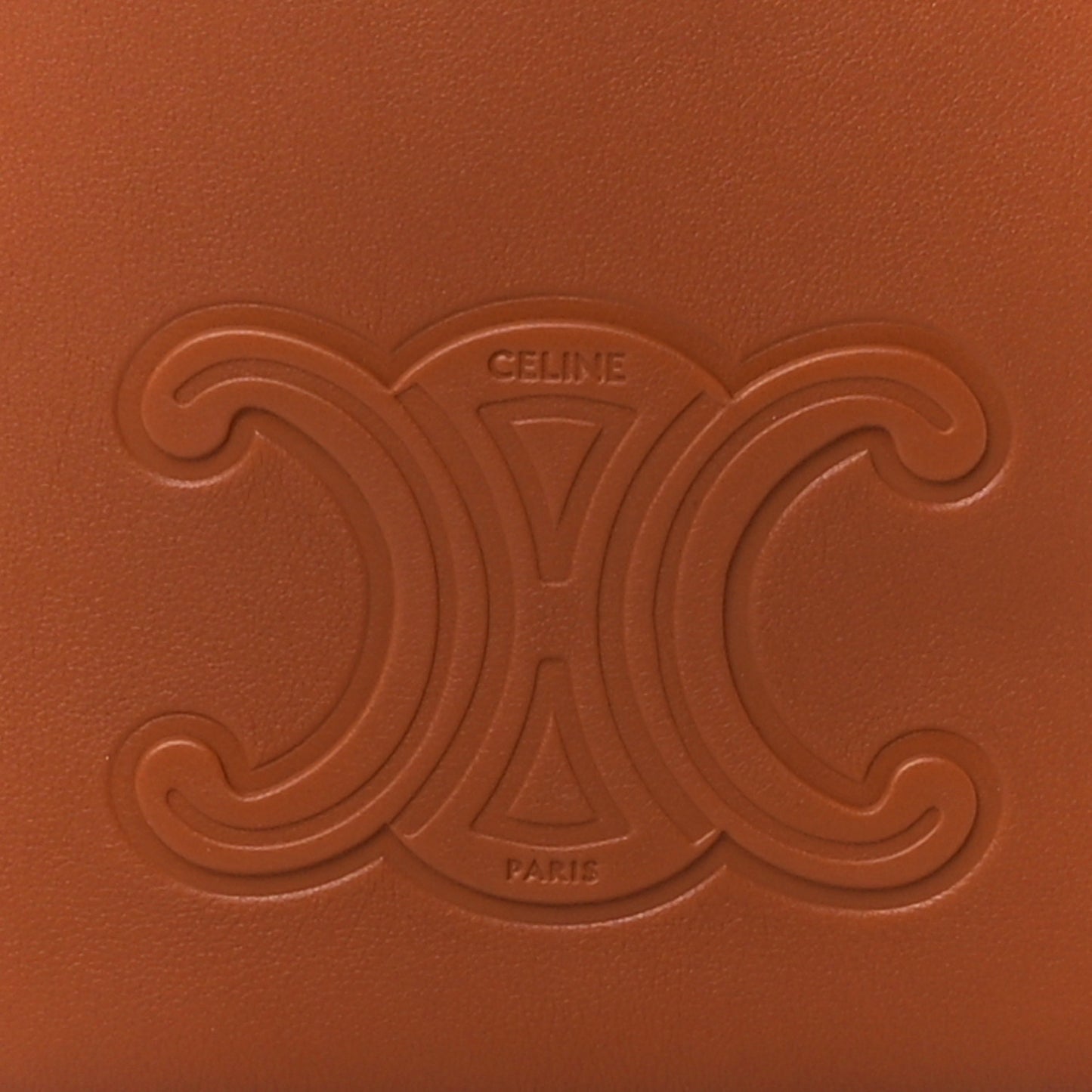 Supple Calfskin Triomphe Heloise Shoulder Bag Tan
