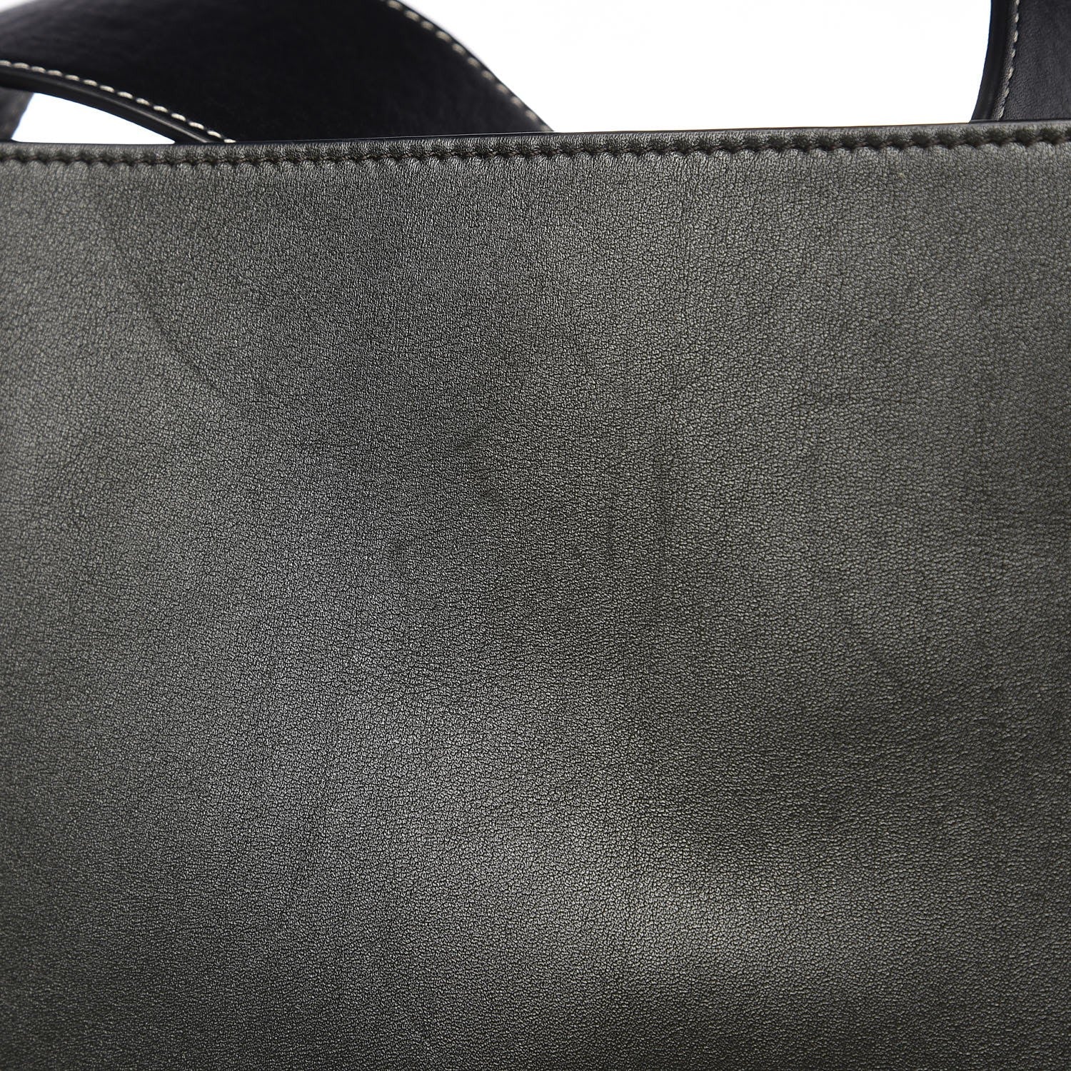Celine Shiny Smooth Calfskin Small Twisted Cabas Navy Dark Green 12 of 13