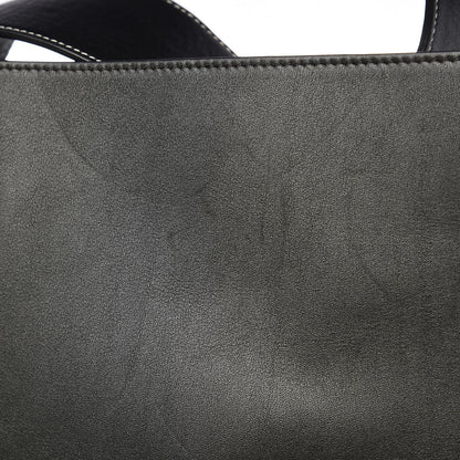 Celine Shiny Smooth Calfskin Small Twisted Cabas Navy Dark Green 12 of 13