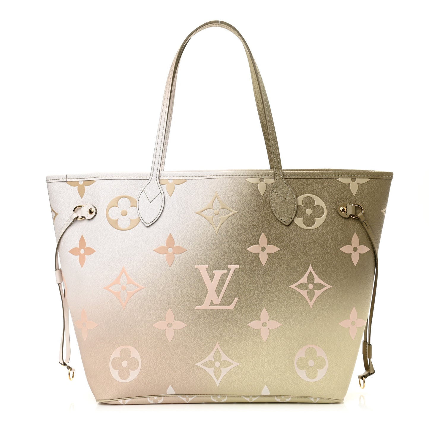 Monogram Giant Spring In The City Neverfull MM Sunset Kaki