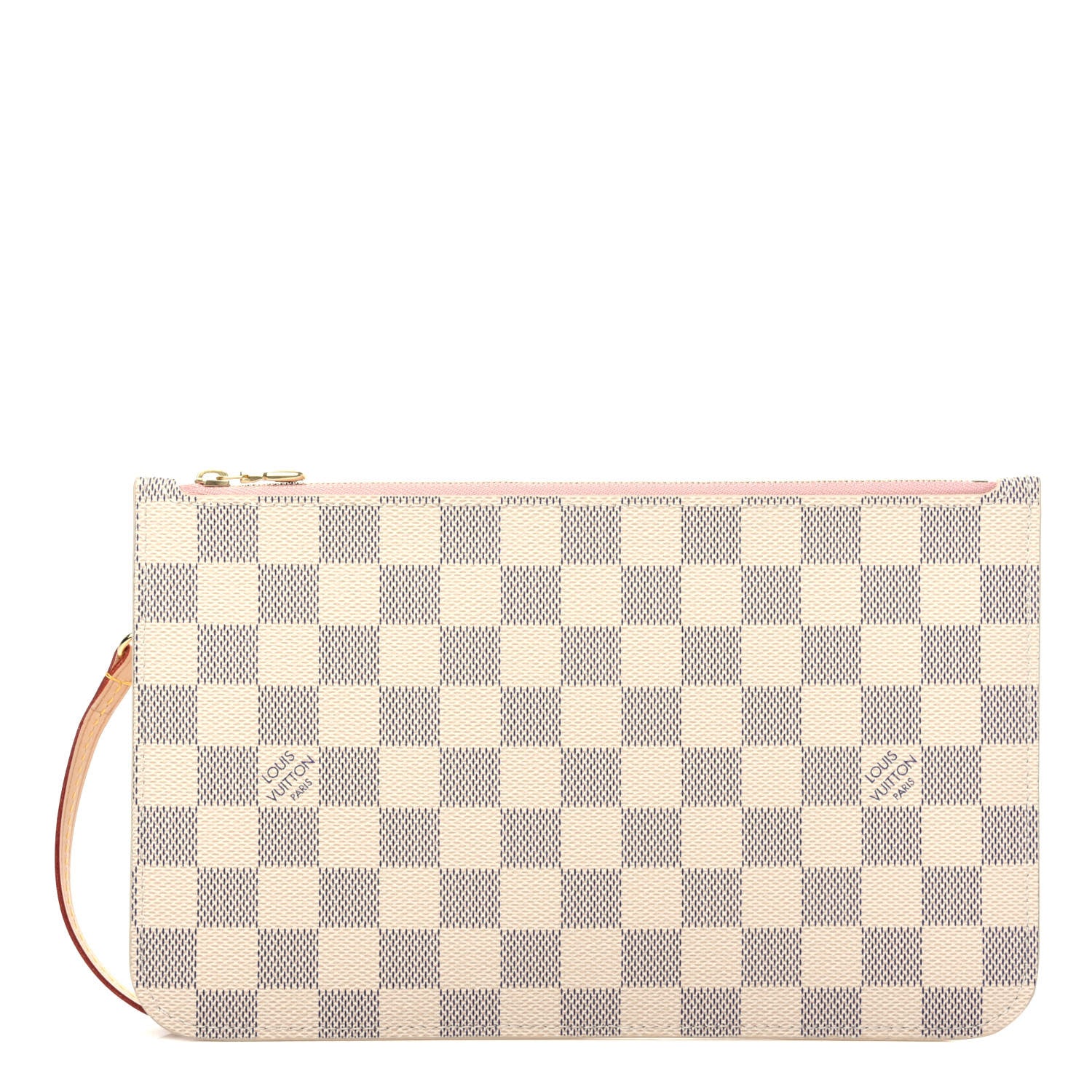 Louis Vuitton Damier Azur Neverfull MM GM Pochette Rose Ballerine 1 of 7