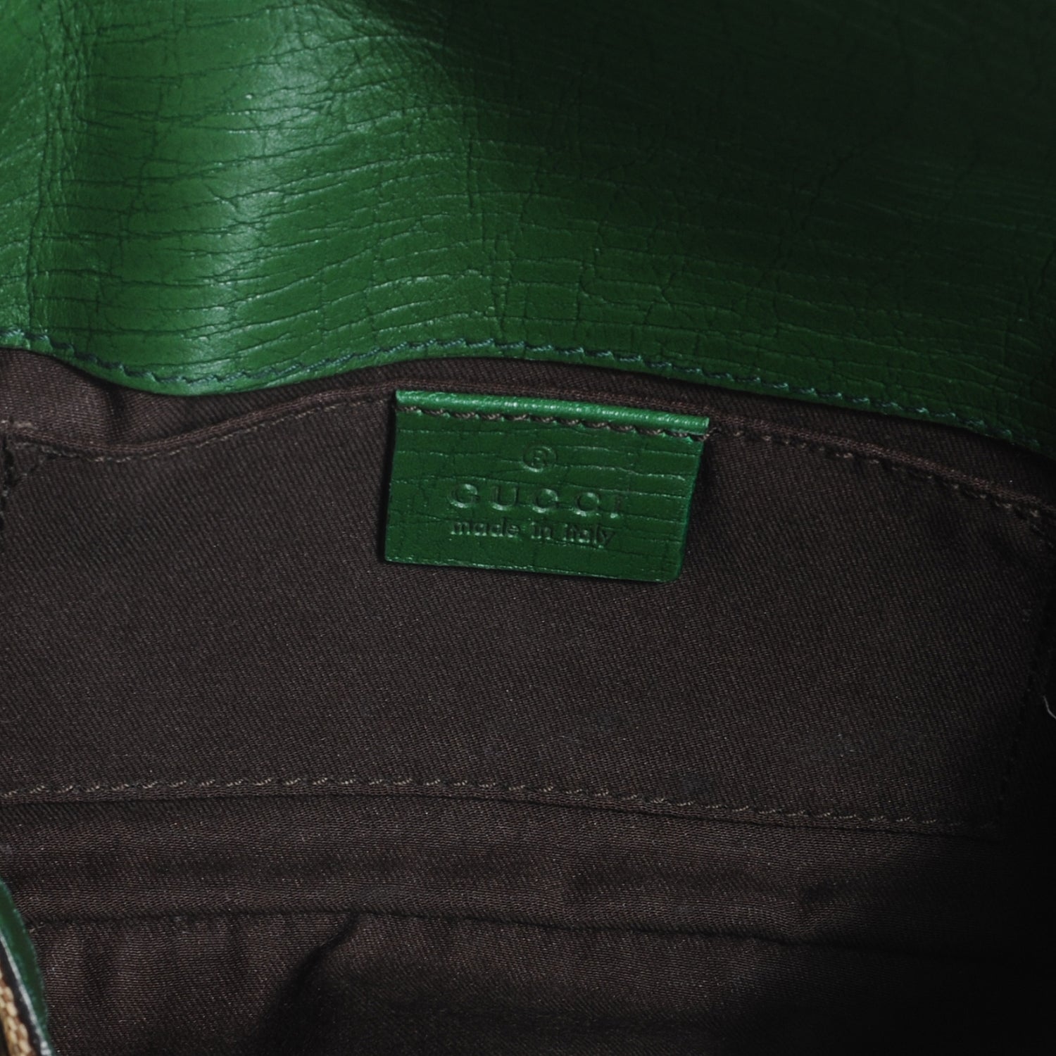 Gucci Monogram Web Small Horsebit Chain Clutch Green 5 of 7