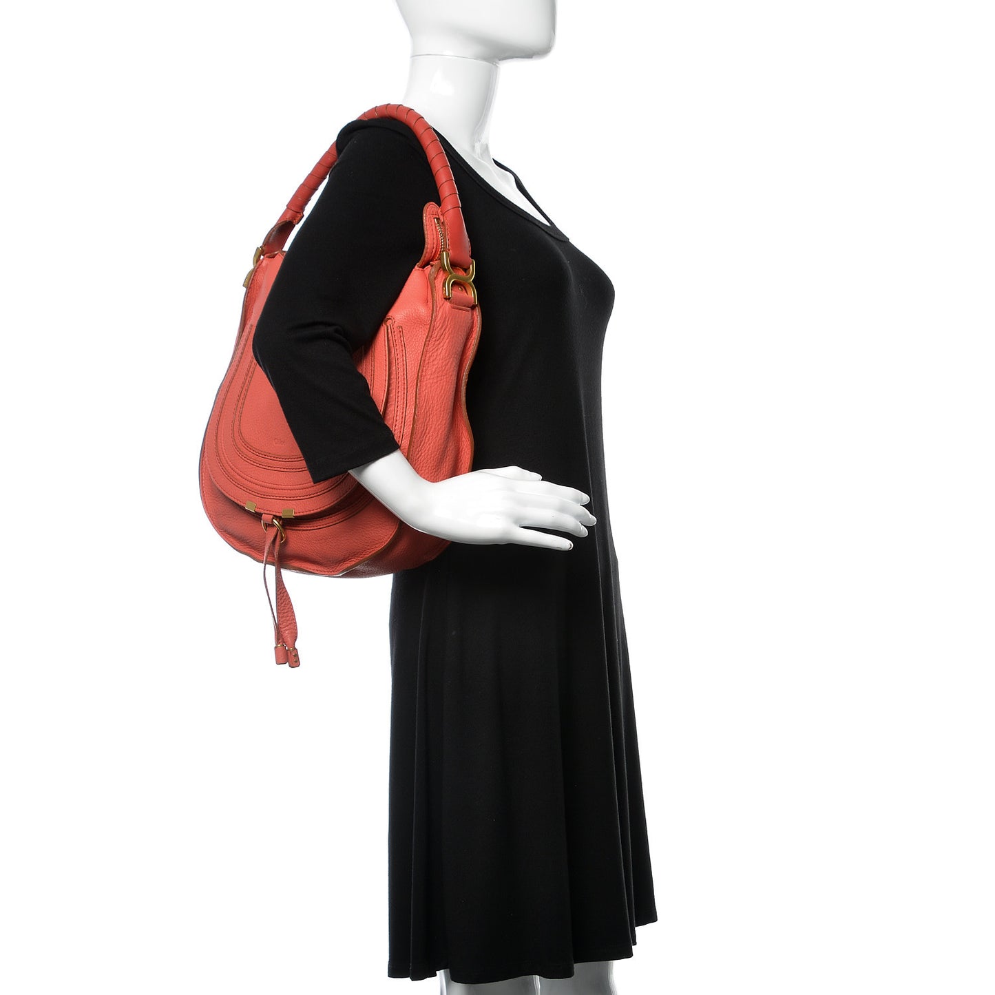 Calfskin Medium Marcie Hobo Paradise Pink
