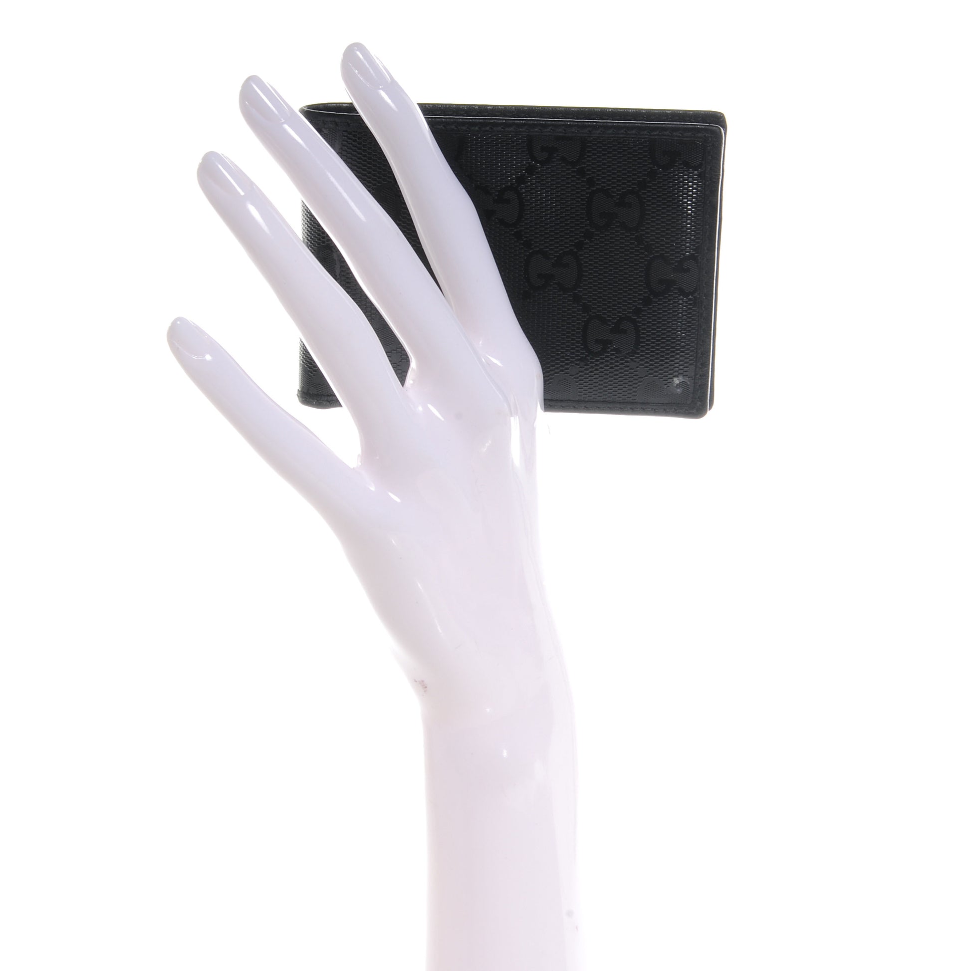 Gucci Imprime Monogram Bi-Fold Wallet Black 2 of 7