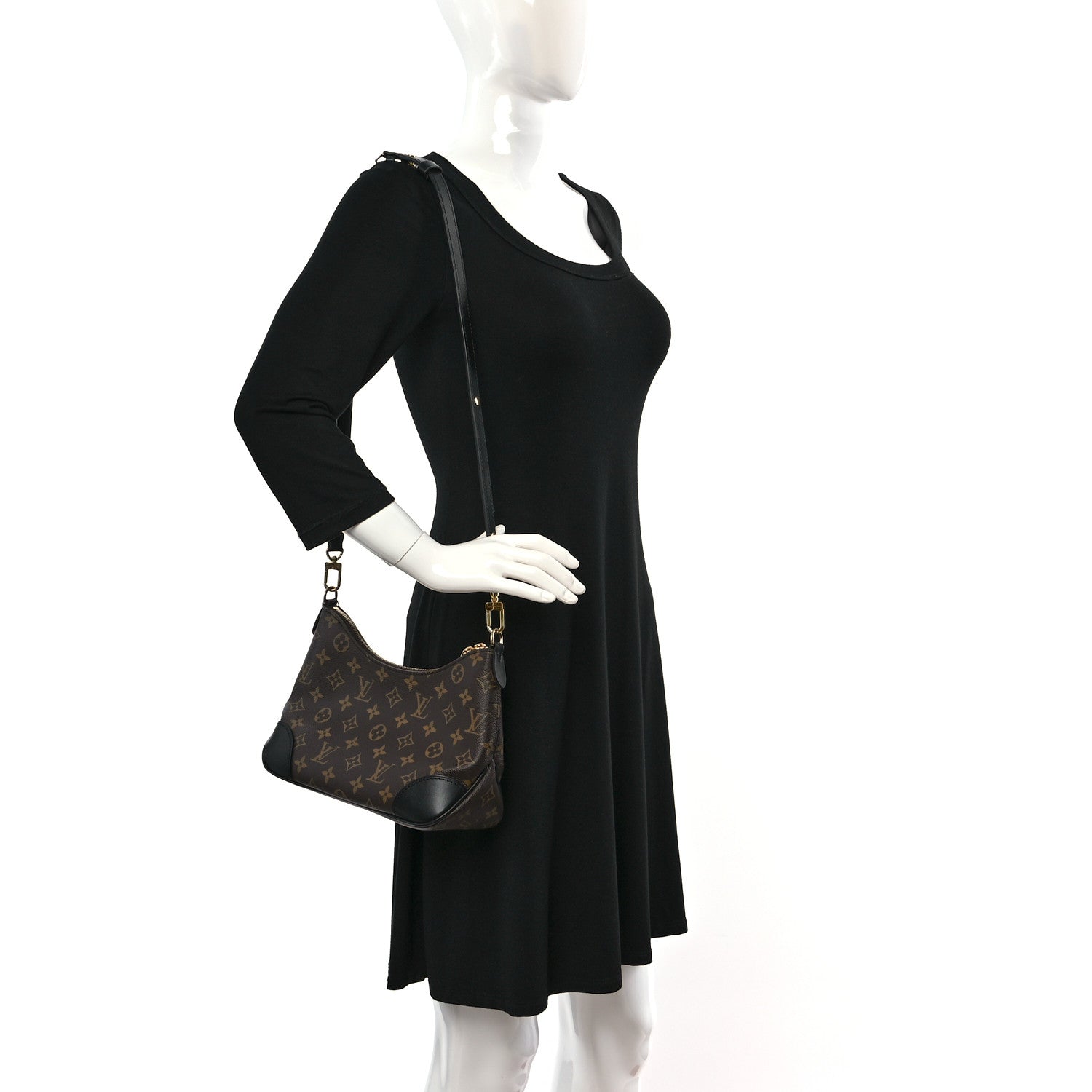 Louis Vuitton Monogram Boulogne NM Black 2 of 8