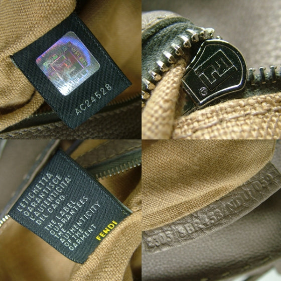 Fendi Calfskin Romano Selleria Linda Satchel Silver 12 of 12
