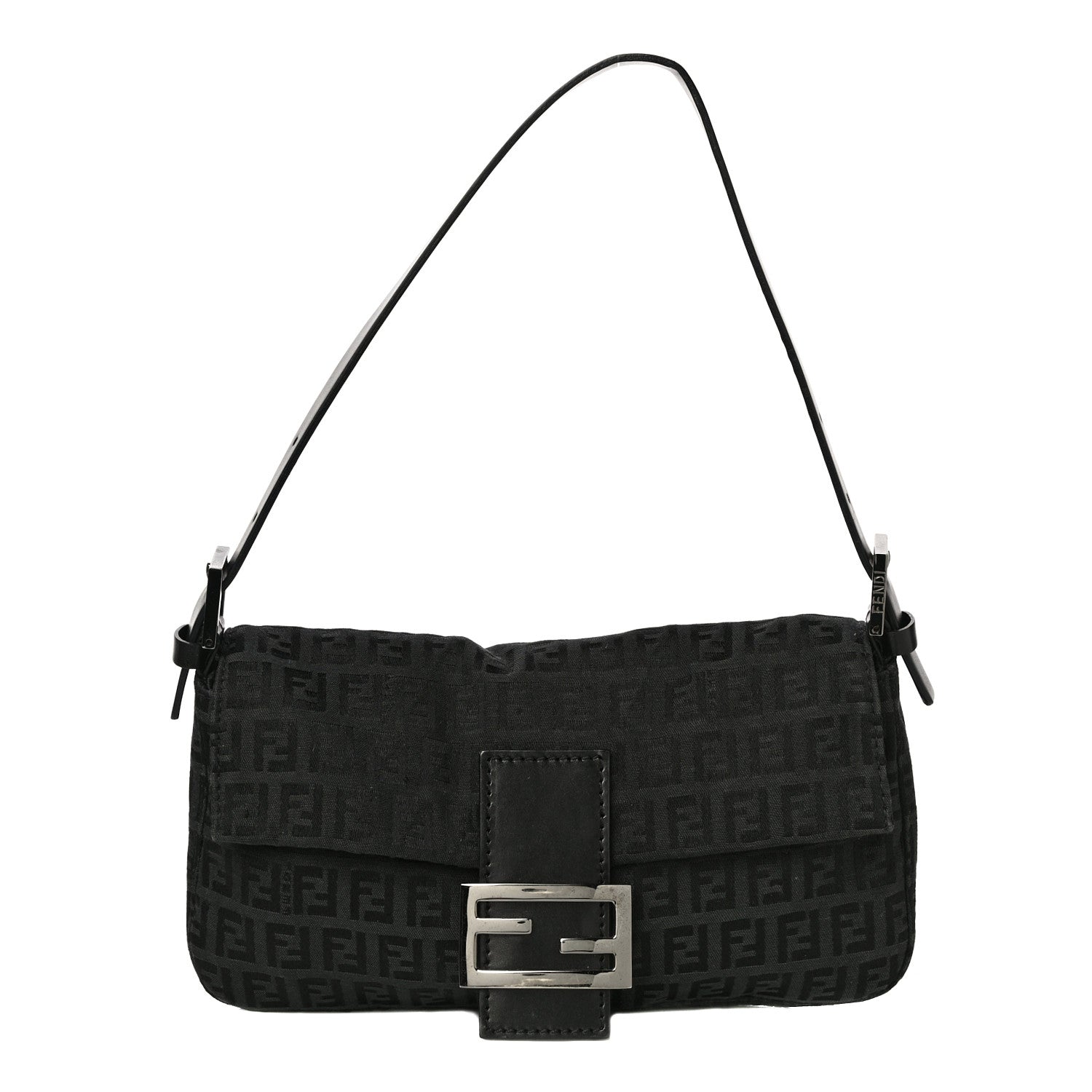 Fendi Zucchino Baguette Black 1 of 16