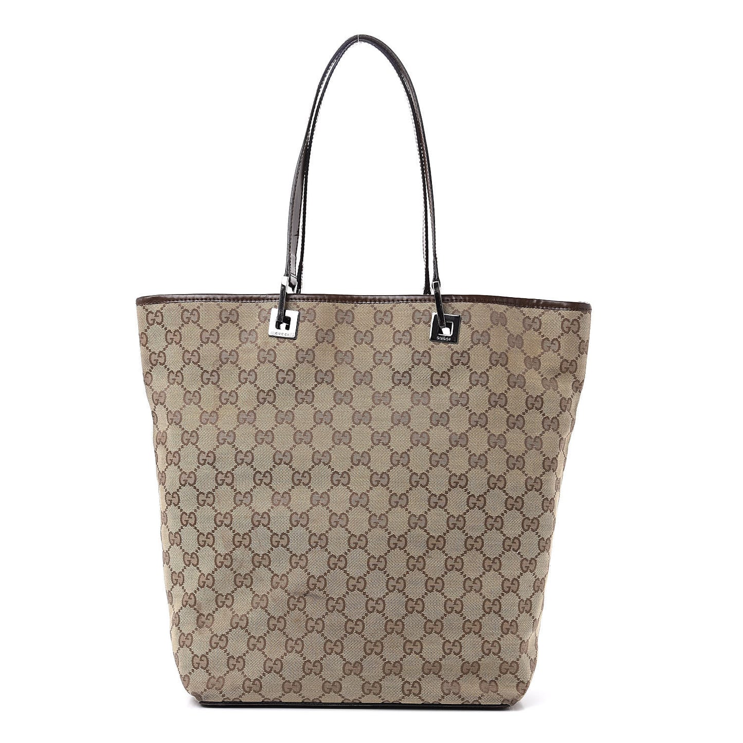 Monogram Large Bucket Tote Dark Brown