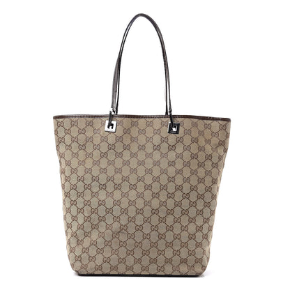 Gucci Monogram Large Bucket Tote Dark Brown 1 of 13