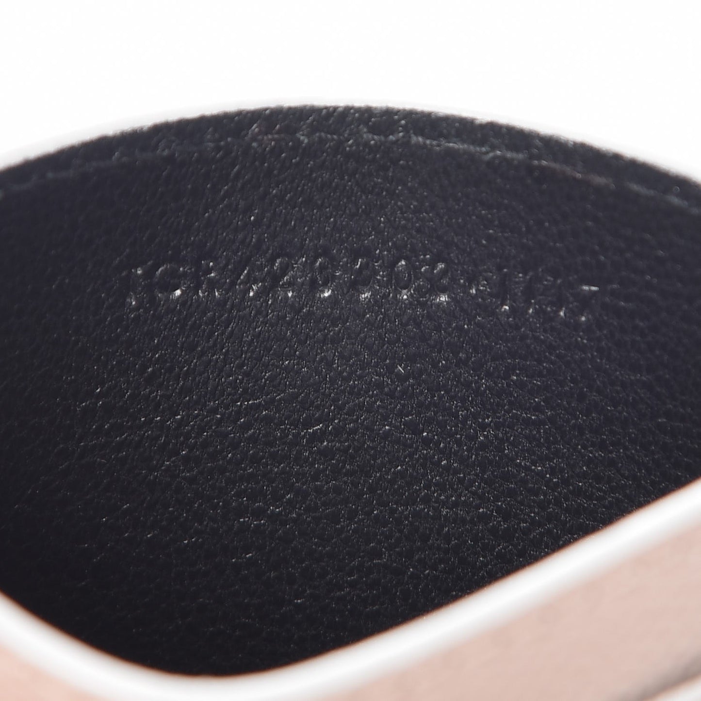 Grain De Poudre Monogram Credit Card Case Rose