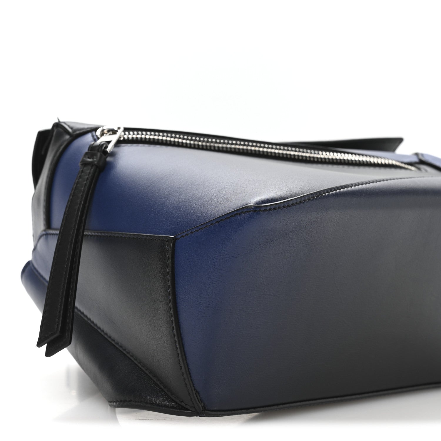 Loewe Calfskin Small Puzzle Bumbag Black Blue 8 of 10