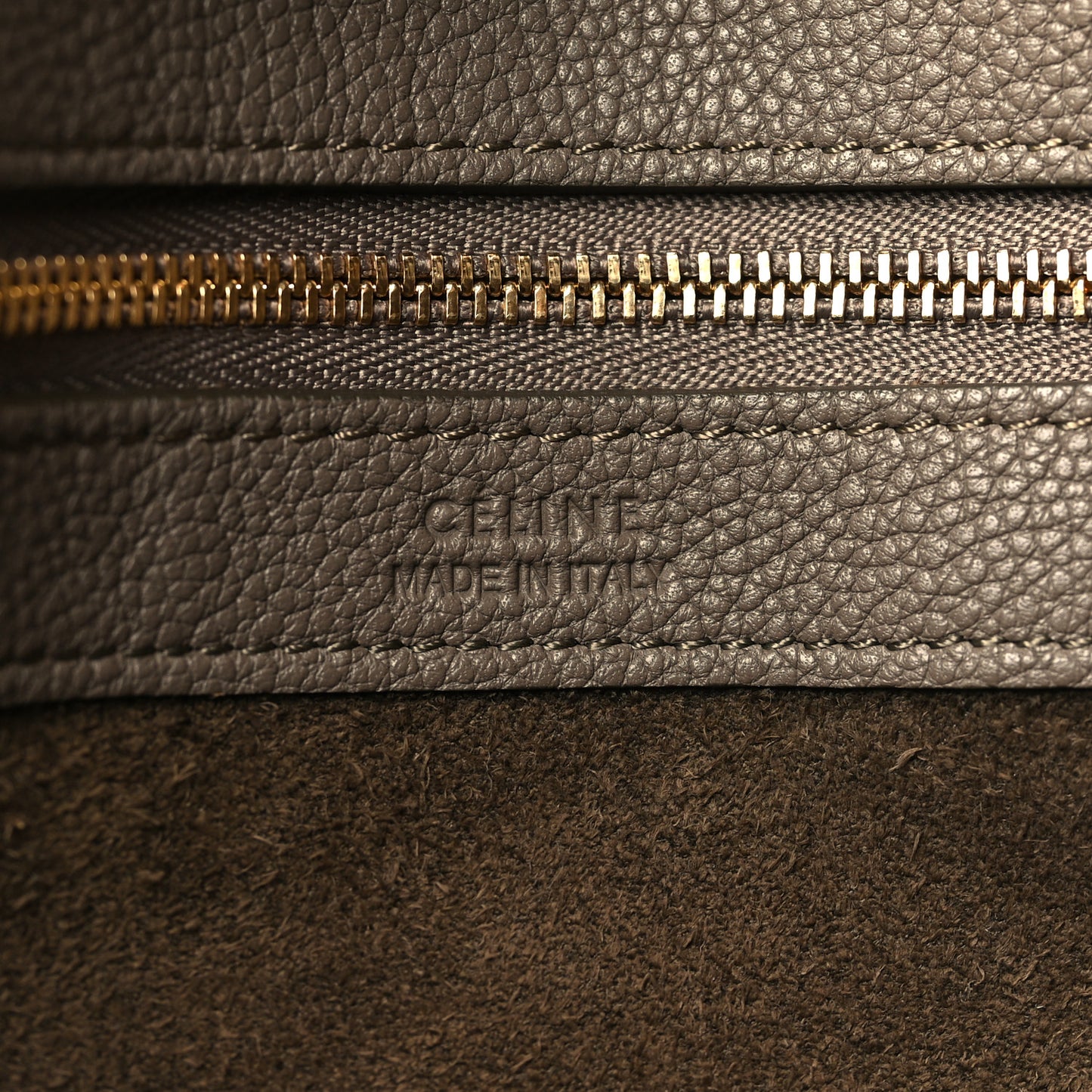 Soft Grained Calfskin Small Belt Cabas Phantom Taupe