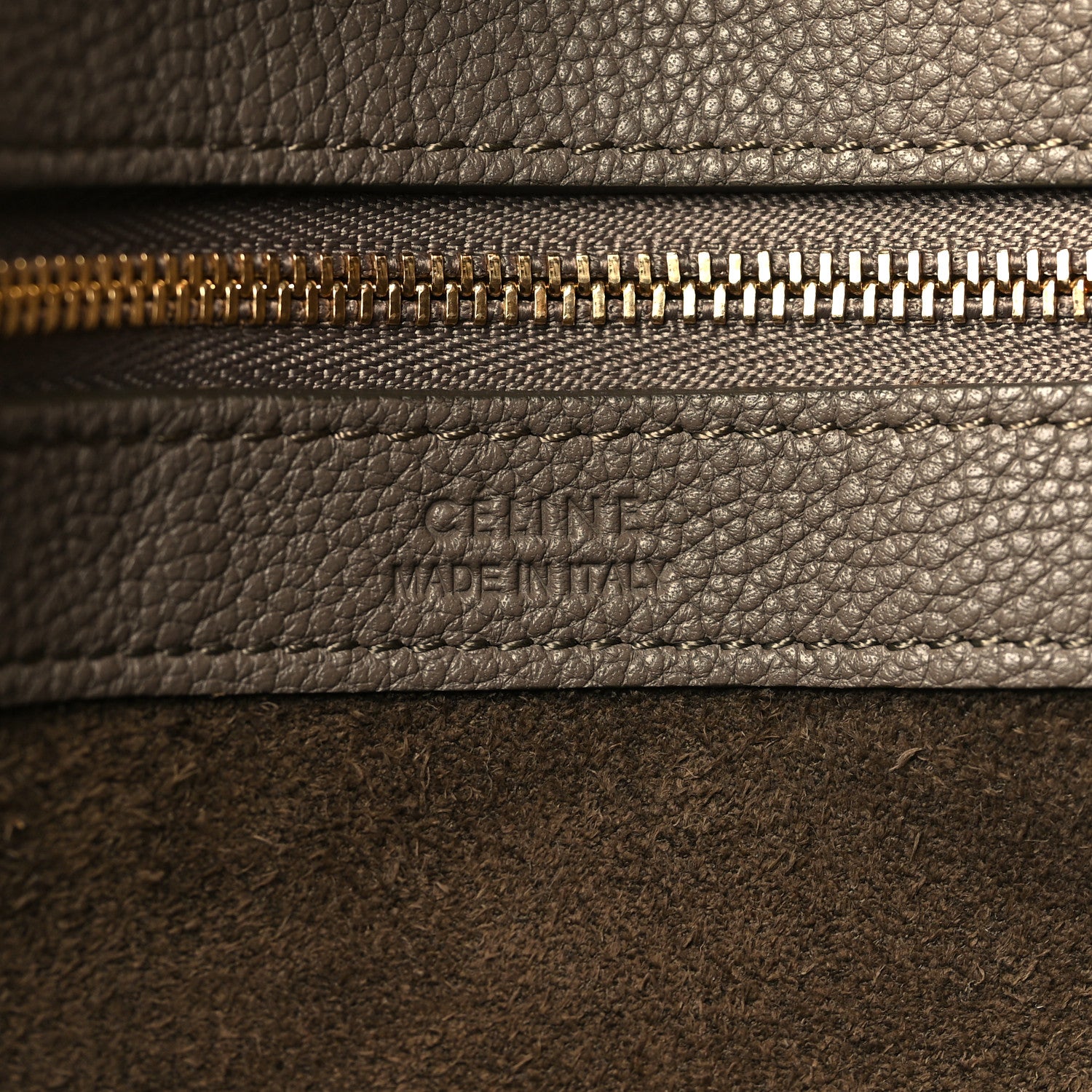 Celine Soft Grained Calfskin Small Belt Cabas Phantom Taupe 5 of 7