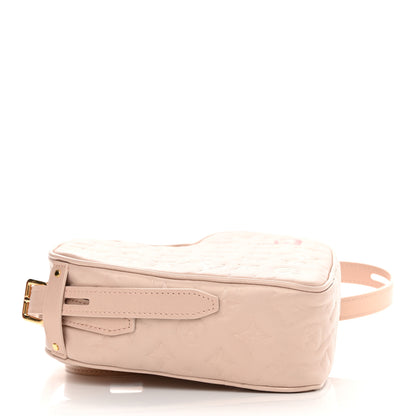 Louis Vuitton Lambskin Embossed Monogram Fall In Love Sac Coeur Light Pink 4 of 9
