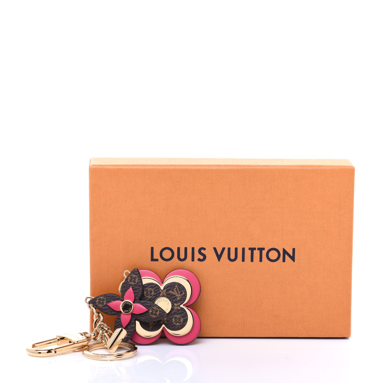 Louis Vuitton Monogram Blooming Flowers Bag Charm Key Holder Brown 5 of 5