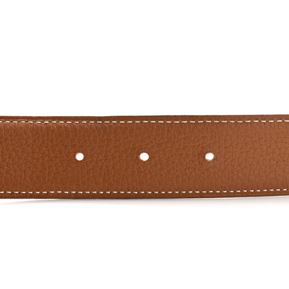 Hermes Box Togo 32mm H Belt 110 44 Black Gold 4 of 6