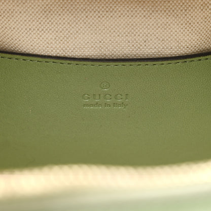 Gucci Sakai Be Green Calfskin Diagonal Stitched Blondie Top Handle Bag Light Green 6 of 12
