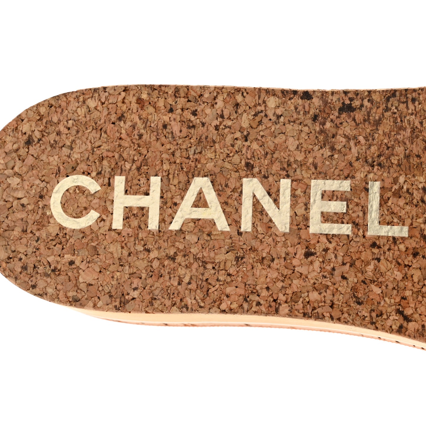Tweed Cork CC Mule Sandal 39 Black