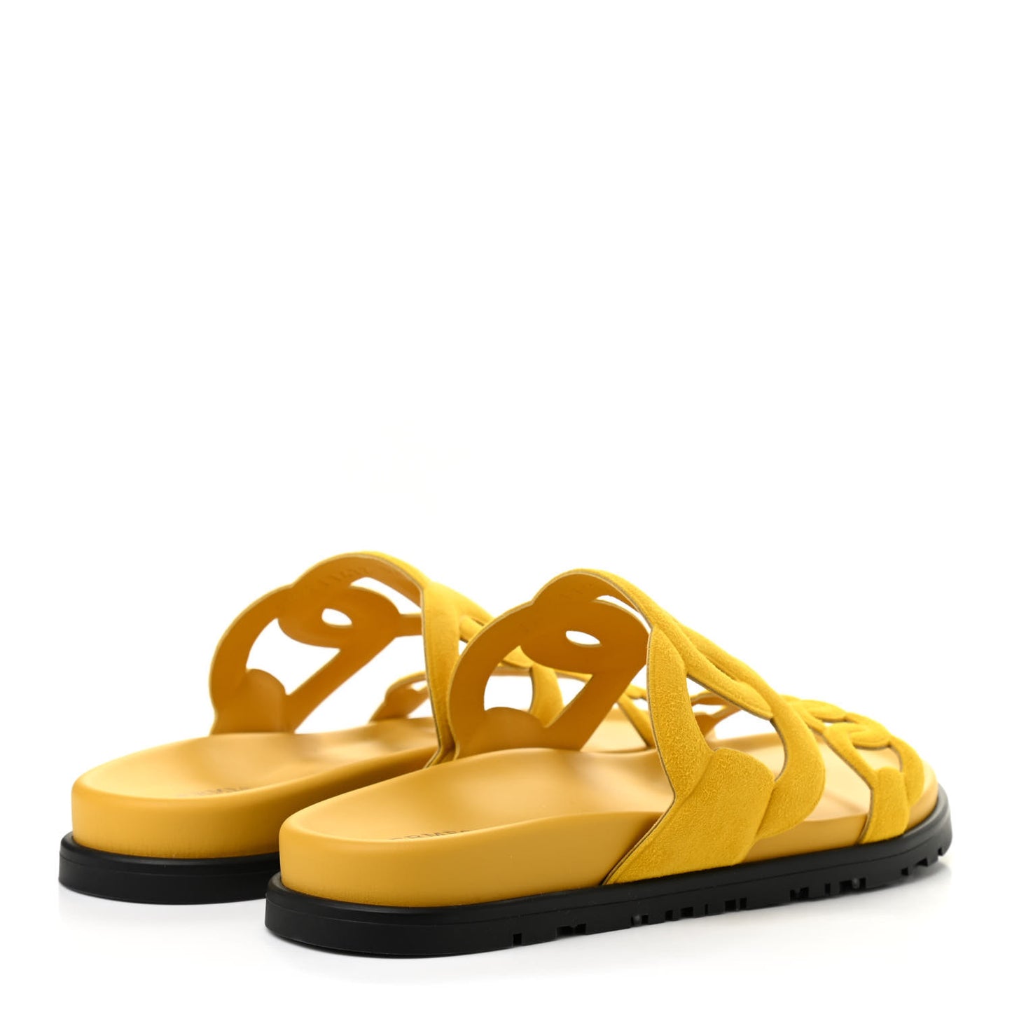 Suede Goatskin Extra Sandals 36.5 Jaune Sable