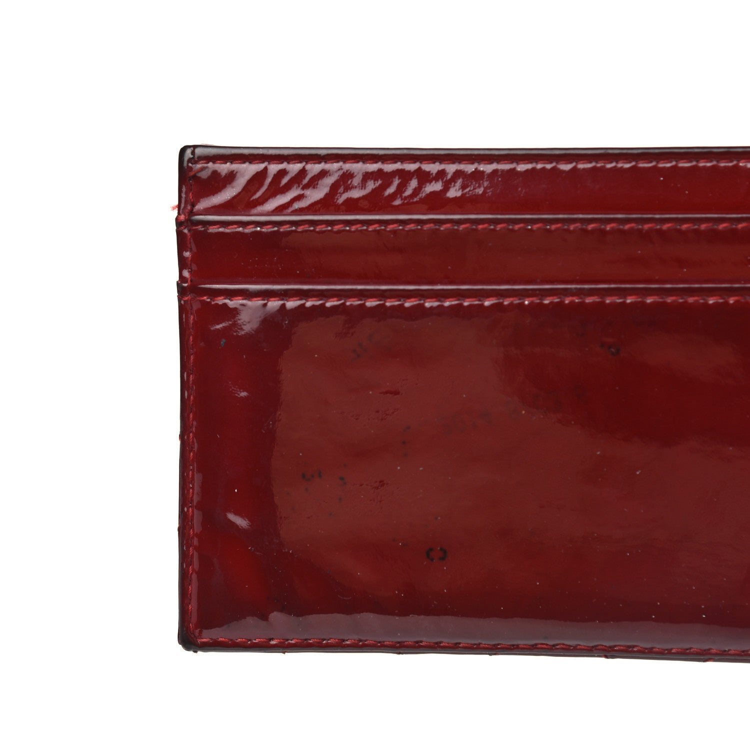 Chanel Patent Quilted Brilliant Card Holder Red 13 of 14