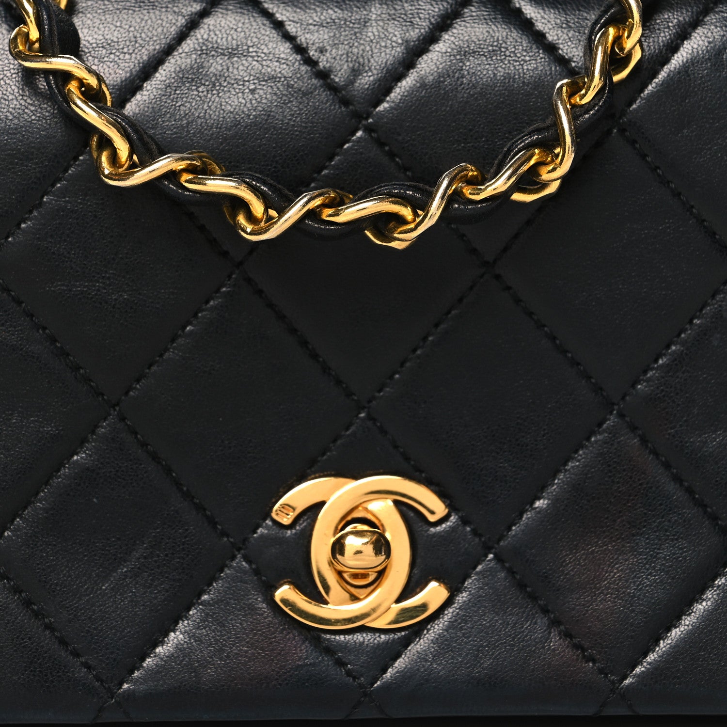 Chanel Lambskin Quilted Small Single Flap Black 8 of 11