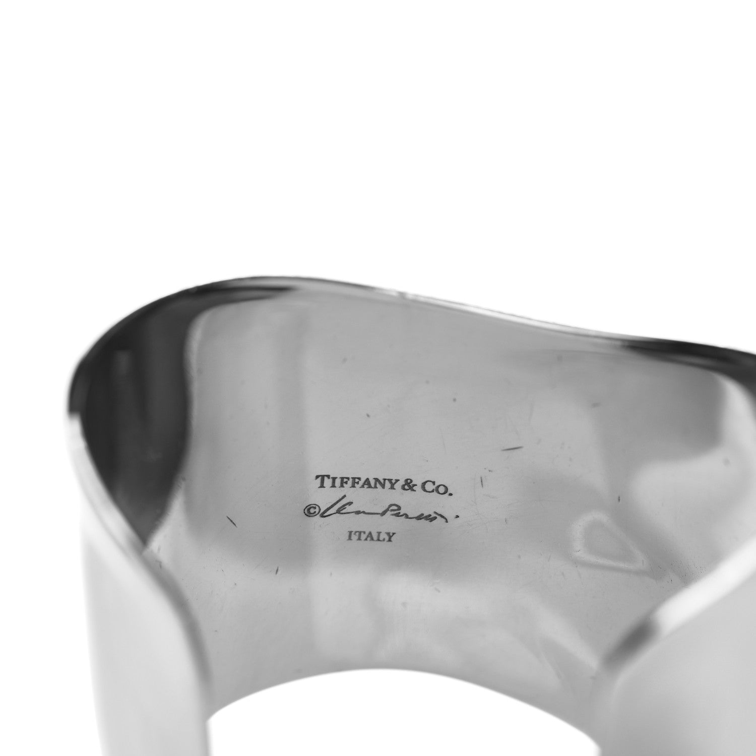 Tiffany Ruthenium Medium Elsa Peretti Right Wrist Bone Cuff Bracelet Black 3 of 3
