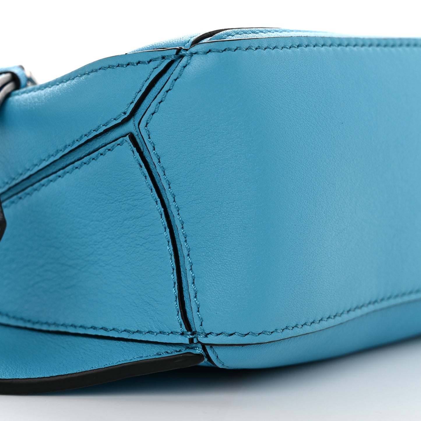 Calfskin Mini Puzzle Bumbag Cyan
