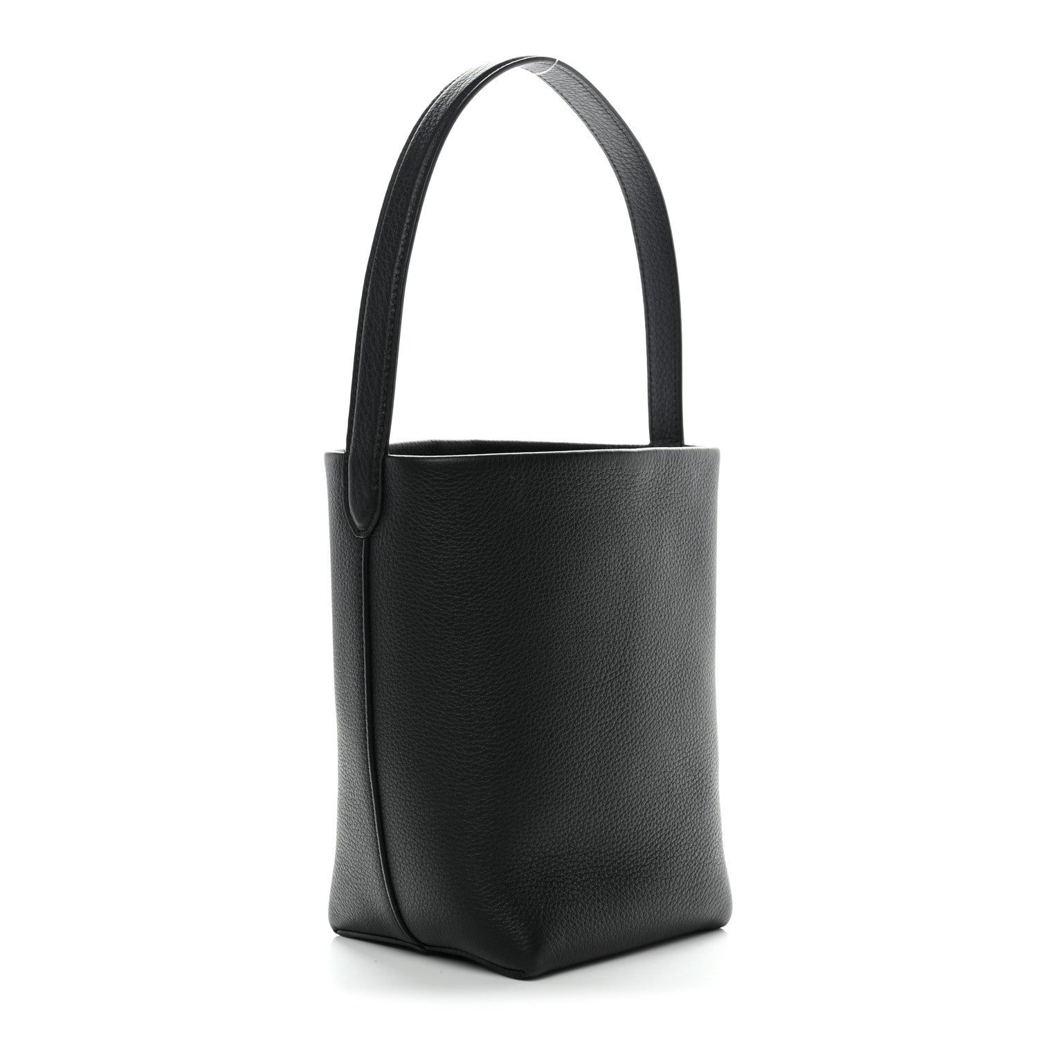 The Row Grained Calfskin Small N/S Park Tote Black 1820124
