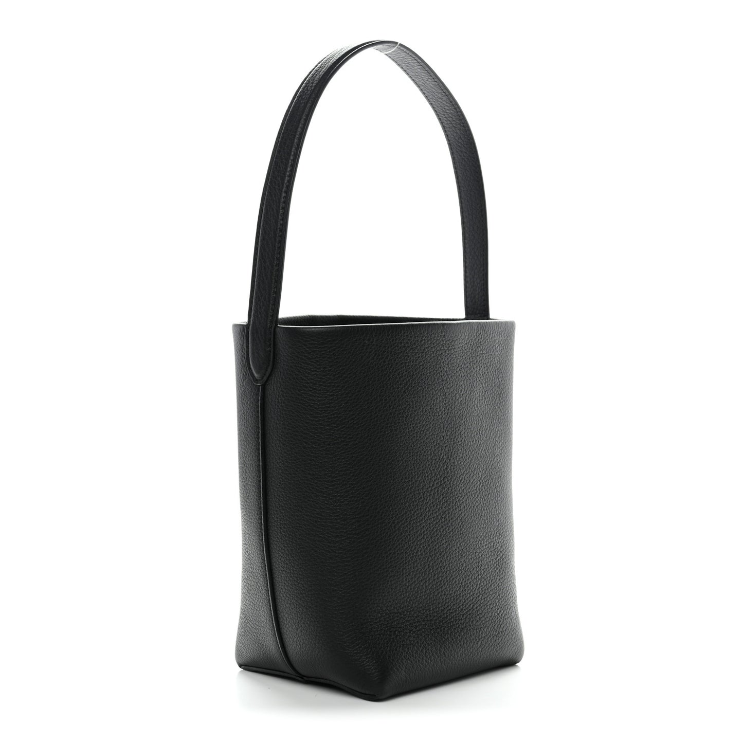 Grained Calfskin Small N/S Park Tote Black